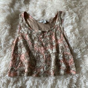 F21 Floral Crop Tank Small